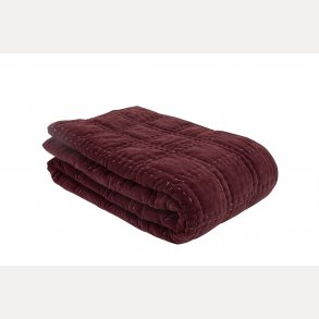 Bors Cotton Bordeaux sengeteppe 140x240