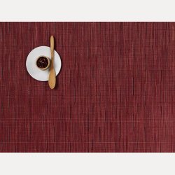 Chilewich Bamboo Spisebrikke Cranberry