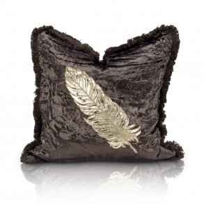 Feather putetrekk brun 50x50