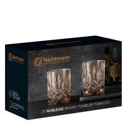 Nachtmann Noblesse Colour Whiskyglass 2pk Tobacco