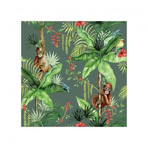 Serviett Lunsj Orangutan Green
