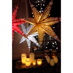 Julestjerne antikk gull