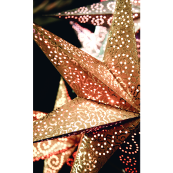 Julestjerne antikk gull