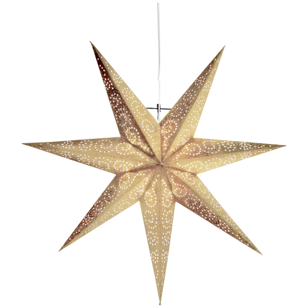 Julestjerne antikk gull