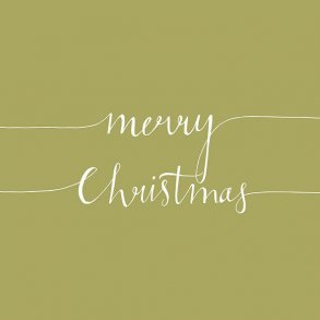 Serviett lunsj Christmas Note Gold