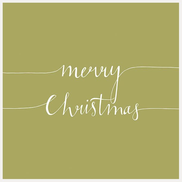 Serviett lunsj Christmas Note Gold