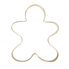 Gull pepperkakeform Pepperkakemann