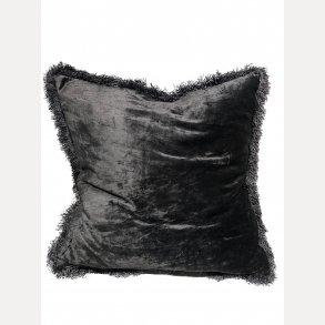 Putetrekk Shiny velvet med frynser 50x50