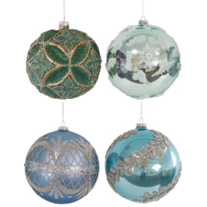 Julekuler �15cm 4 stk i eske