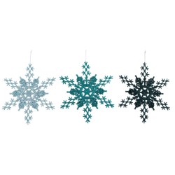 Glitter sn�krystaller 3 stk 