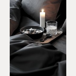 Bors cotton cloud sengesett 140x220/50x70 sort