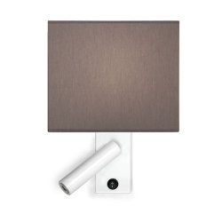 Cub vegglampe med USB hvit