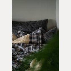 Bors Cotton Nero sengesett 140x200/50x70 Black