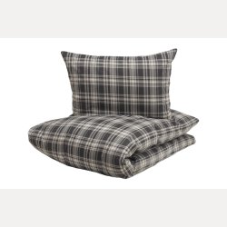 Bors Cotton Nero sengesett 140x200/50x70 Black