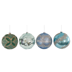 Julekuler �15cm 4 stk i eske