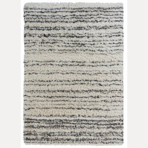 Una teppe offwhite/sort 160x230