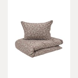 Bors cotton sakura sengesett 140x220/50x70 Burgundy