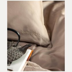 Bors cotton cloud sengesett 140x220/50x70 sand