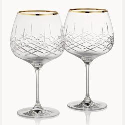 Erik Bagger XO ginglass 2pk med gullkant