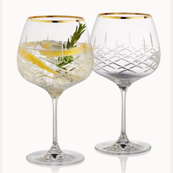 Erik Bagger XO ginglass 2pk med gullkant