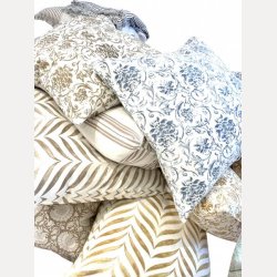 Putetrekk Poppy Taupe 60x60