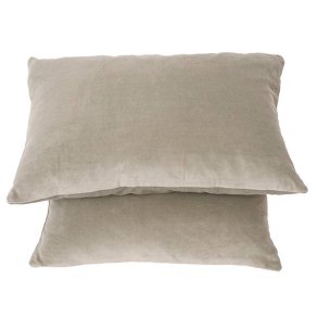 Putetrekk Matt Velvet Grey Seagrass 40x60