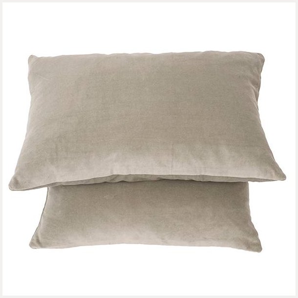 Putetrekk Matt Velvet Grey Seagrass 40x60