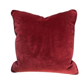 Putetrekk Matt Velvet - Rasberry 50x50