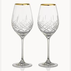 Erik Bagger XO hvitvin 2pk med gullkant