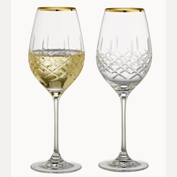 Erik Bagger XO hvitvin 2pk med gullkant